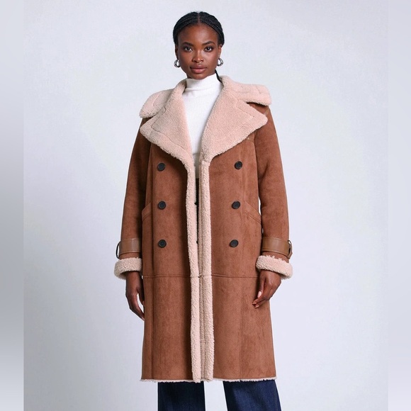 Avec Les Filles Jackets & Blazers - Avec Les Filles Brown Teddy Jacket